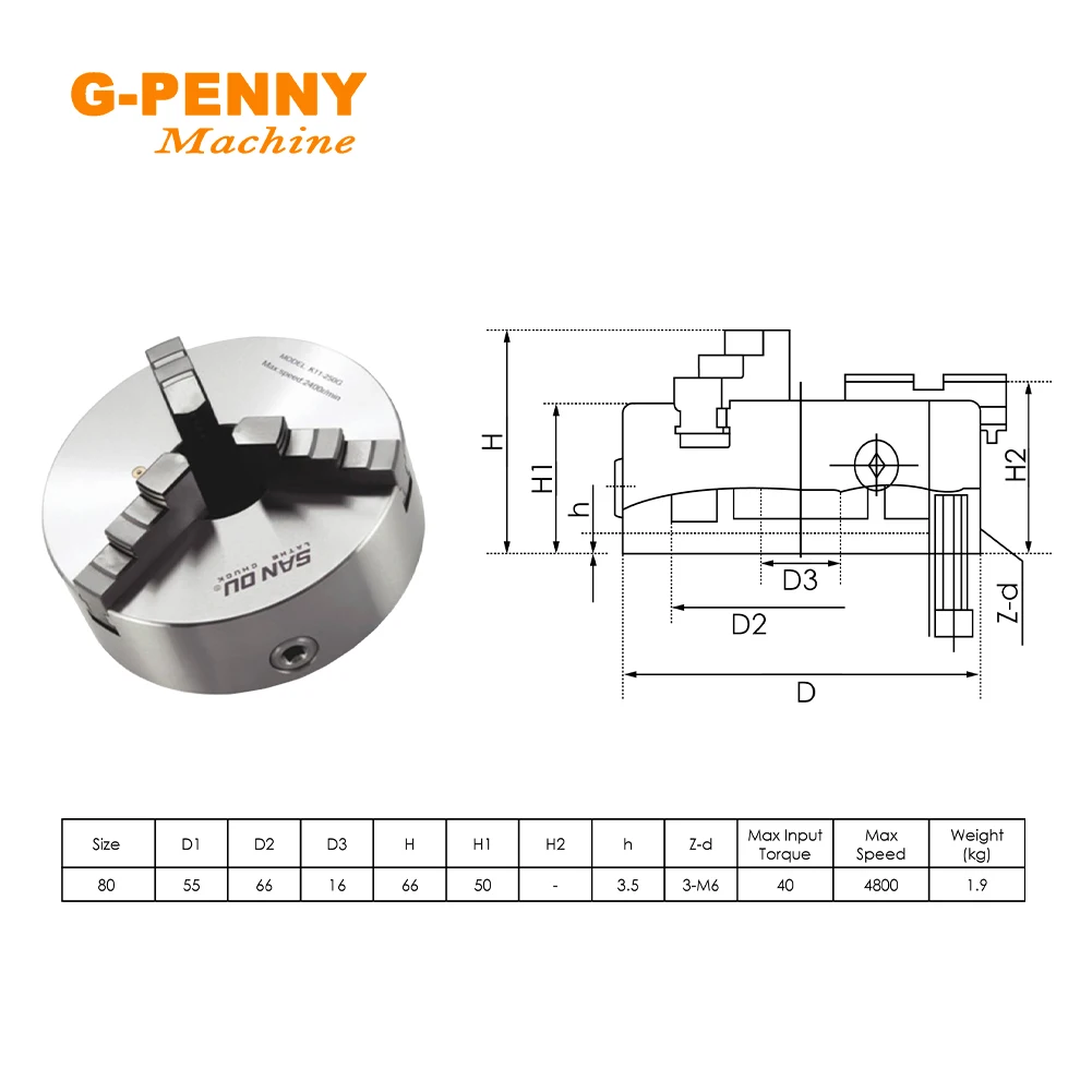 Imagem -03 - Stepper Motor para Mini Gravador Cnc ° Eixo 4jaw 80 mm Cabeça Divisória Cnc Eixo de Rotação um Eixo Nema23 57x76 mm