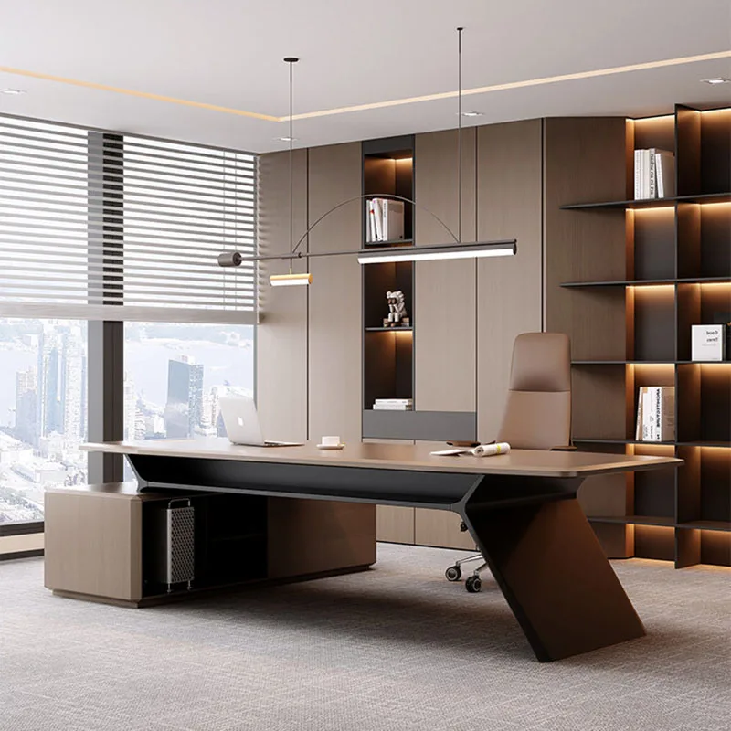 European Aesthetic Office Desk Modern Luxury Conference Executive Office Desk Space Saving Computer Tavolino Home Furniture