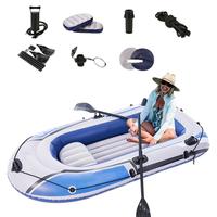 PVC Inflatable Boat Three Person Kayak High Quality Canoe Motor Boat Suitable For Fishing Rafting Diving Water Transport