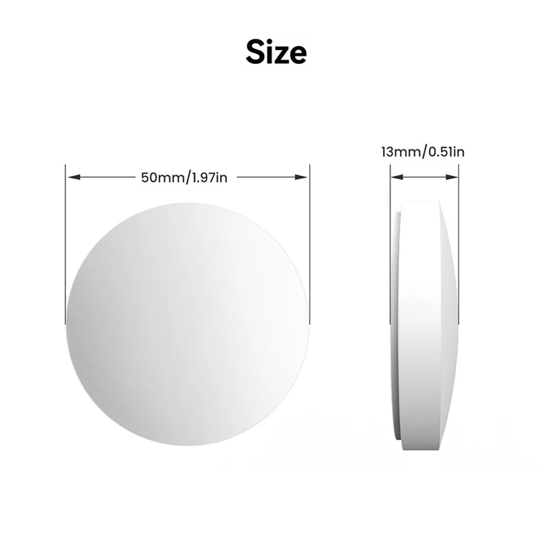 ABJF-Tuya Zigbee 2PCS 스마트 노브 스위치 - 스마트 라이프 앱 자동화를 위한 무선 장면 제어