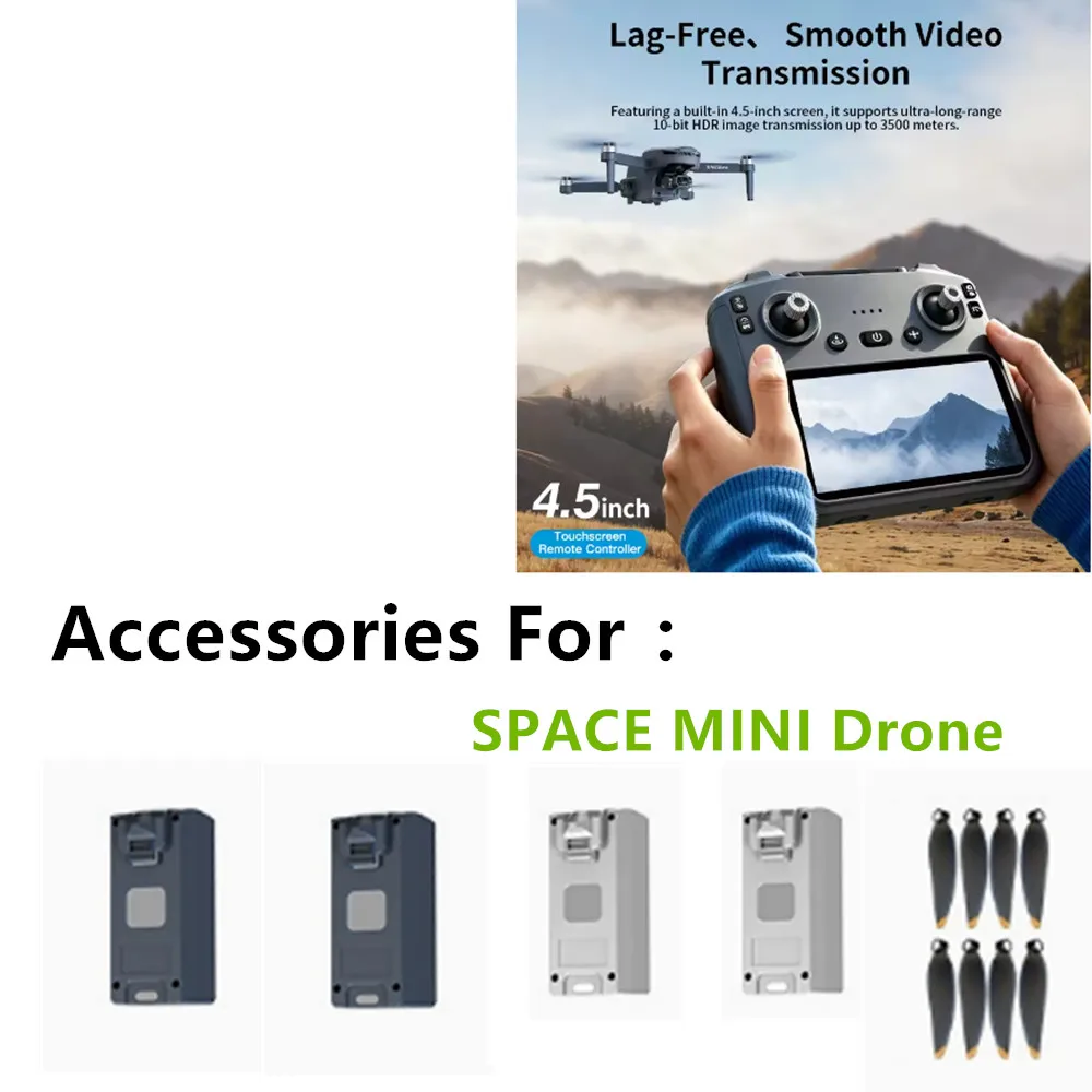 

SPACE MINI Drone Accessory SPACE MINI Drone Battery 7.4v 2000mAh / Propeller Blade / Use For SPACE MINI Drone Parts