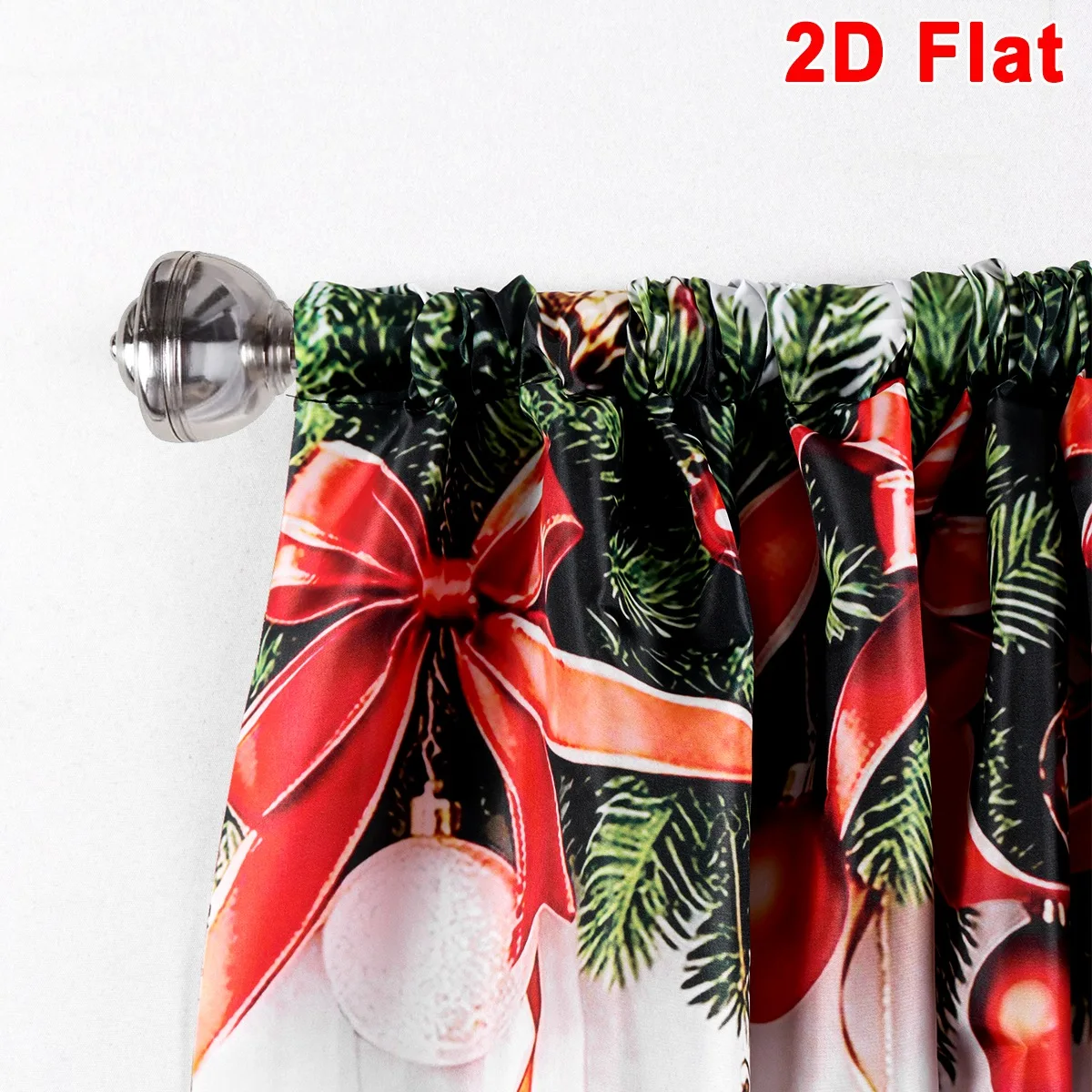 2 Stück festliche Weihnachtsvorhänge mit Weihnachtsmann- und Schneemann-Design, Polyester-Vorhänge, 60 x 150 cm, Fensterdekoration für Heimdekoration, Weihnachtsgeschenk – Detail 6