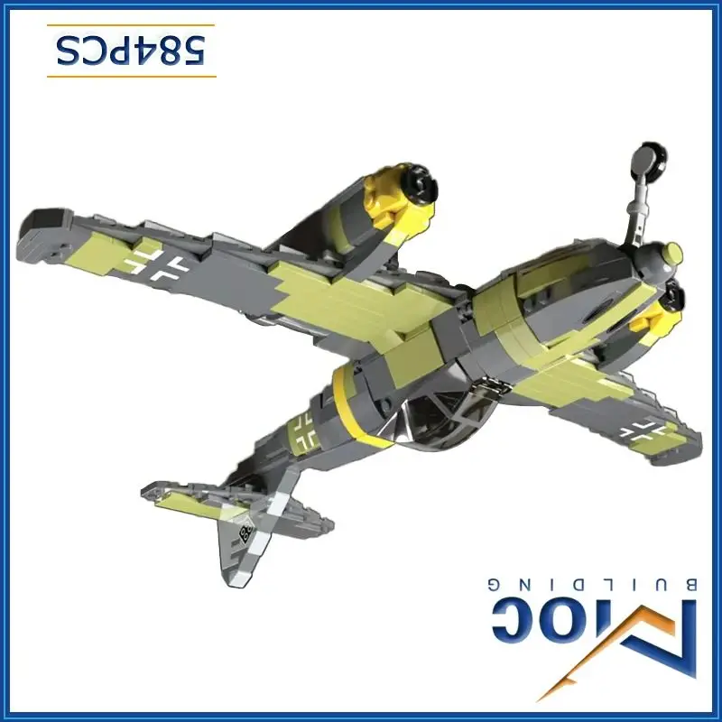 

MOC Building Blocks 262 Fighter Military Model DIY Assembly Bricks Creative Aircraft Toys Collection Display Christmas Gifts