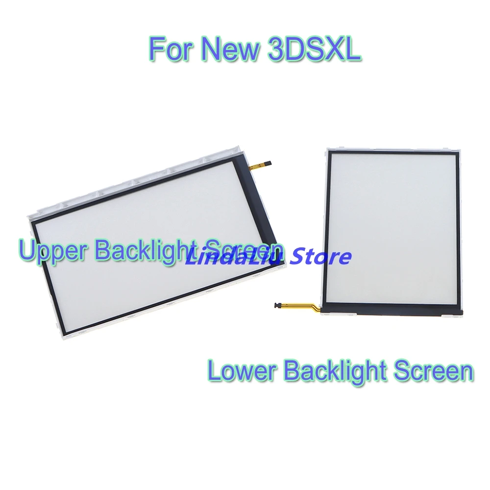 새로운 3DSXL LL 백라이트 스크린 교체용 상단 하단 LCD 백라이트 스크린 10개(새로운 3dsxl/ll용)