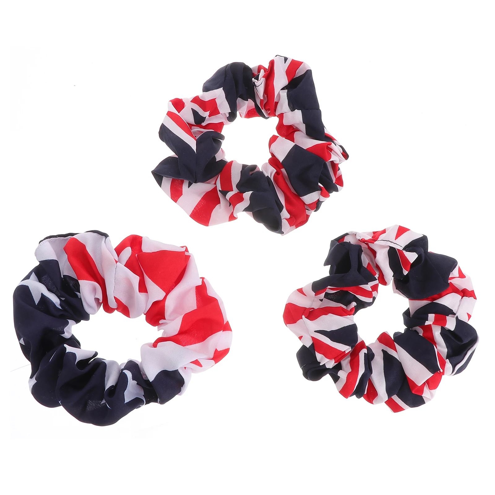 

3pcs Flag Headbands Girls Elastic Hair Bands USA UK Pattern Festival Ropes Durable Comfortable One Size Fits All