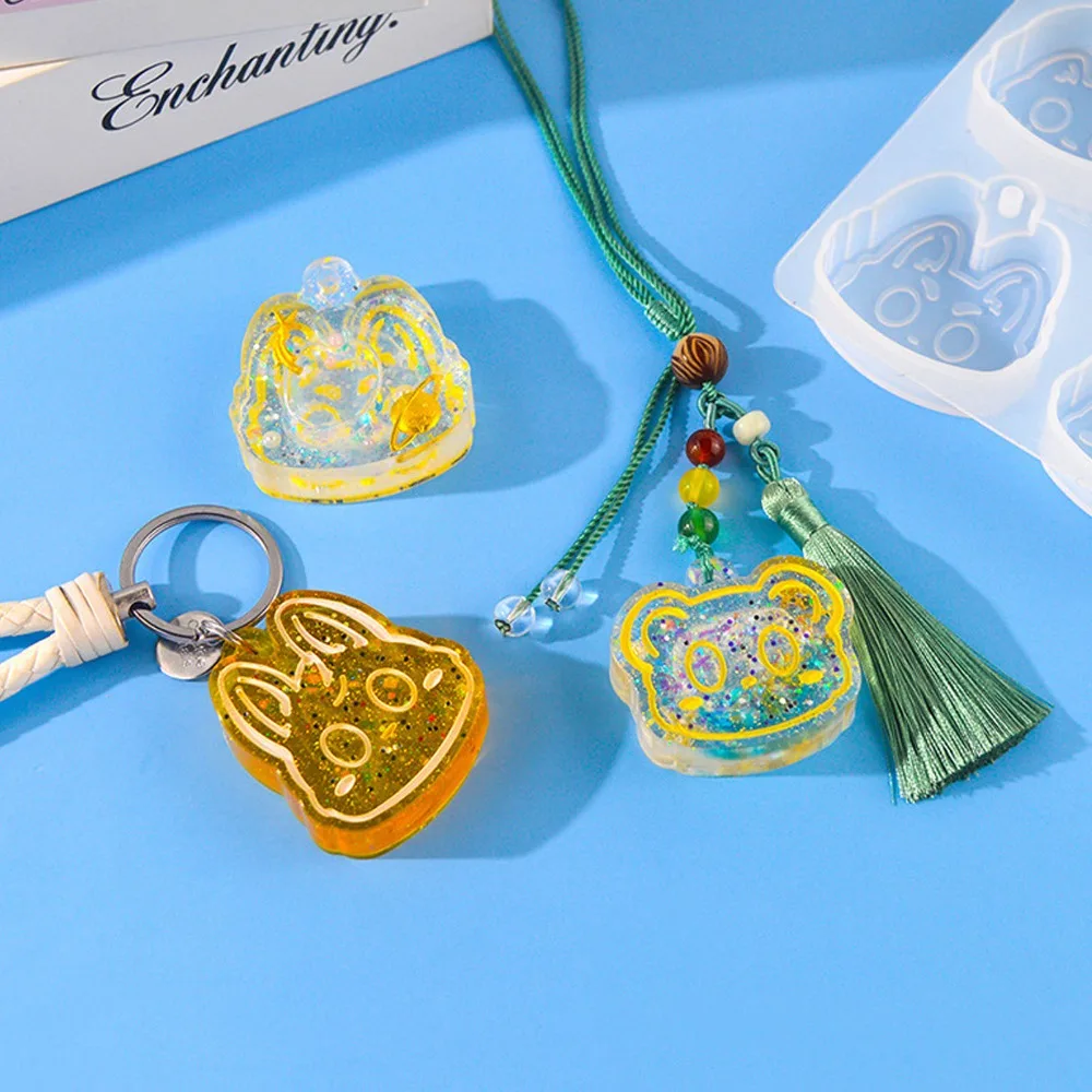 2pcs High Transparency Silicone Resin shaping forms Reusable Washable Epoxy Pendant shaping forms Jewelry Casting shaping forms