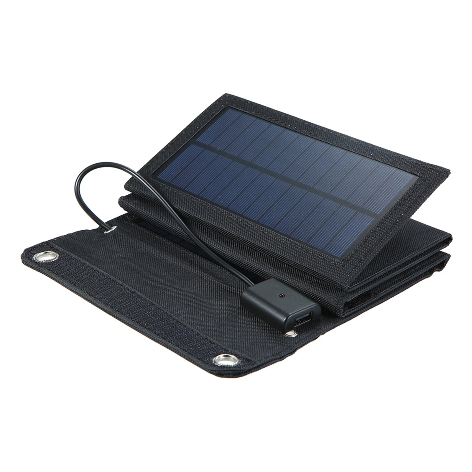 20W Solar Charger Foldable Solar Panel with USB Ports Waterproof Camping Travel Compatible for iPhone & Android Smartphones