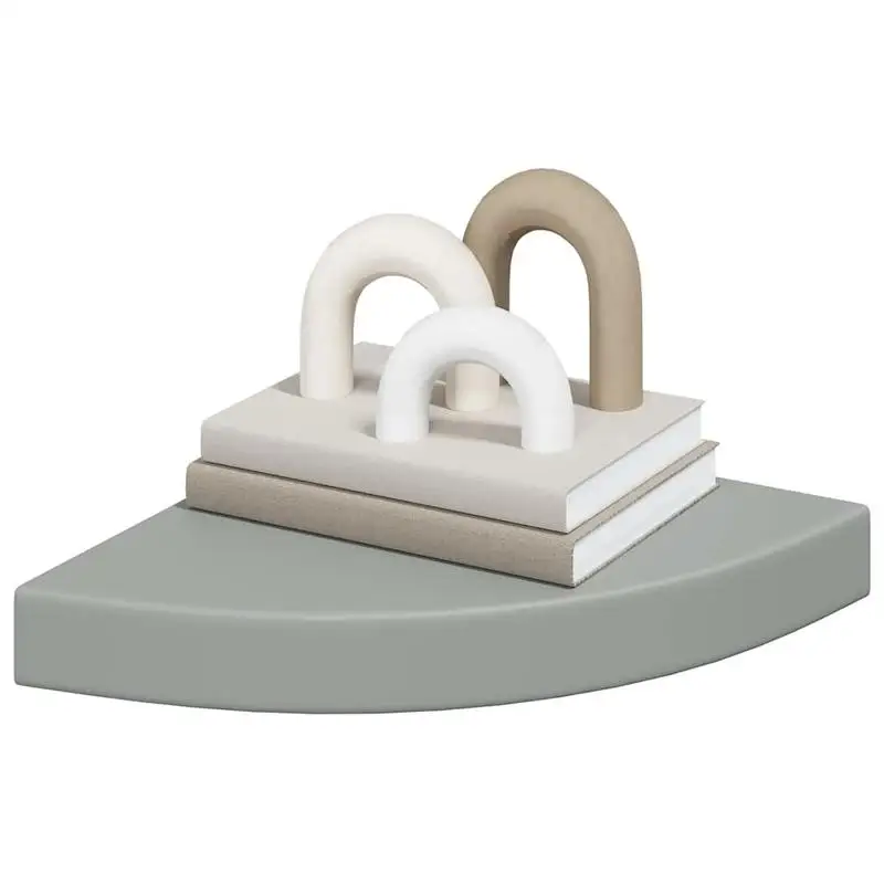 

Floating Corner Shelves 2 pcs Gray 9.8"x9.8"x1.5" MDF