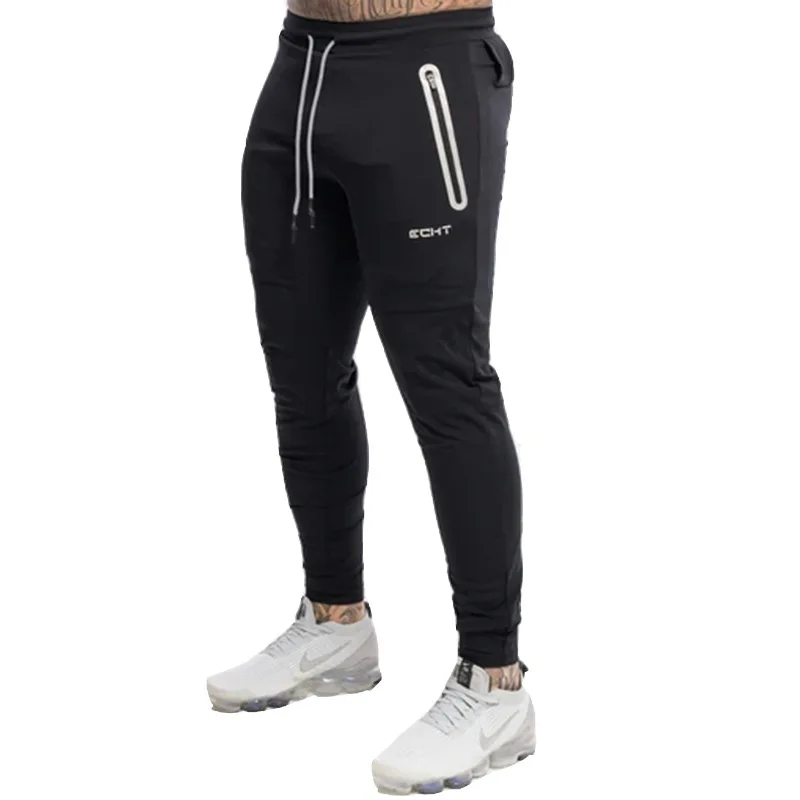 Nova aptidão masculina jogger calças esportivas streetwear ao ar livre calças finas de algodão calças masculinas casuais marca r