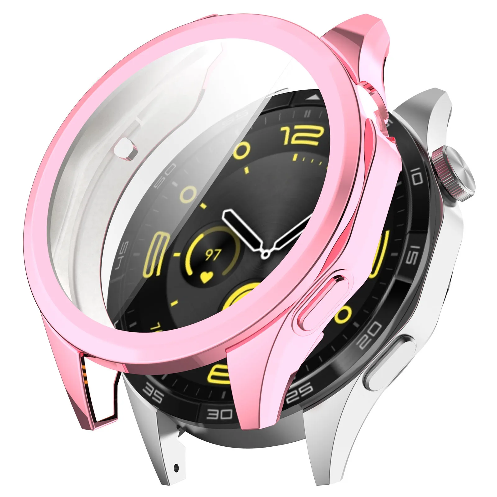 Anti-fall Watch Screen Electroplate TPU Protector Case For Huawei Watch GT 4 46mm