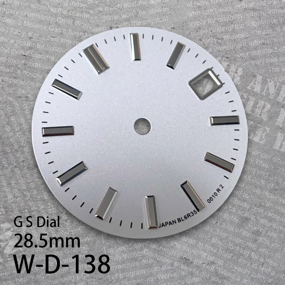 28.5mm G S Logo Dial Suitable For NH35/NH36/4R/7S Japan Movement Sunburst High Quality Watch Modification Accessories