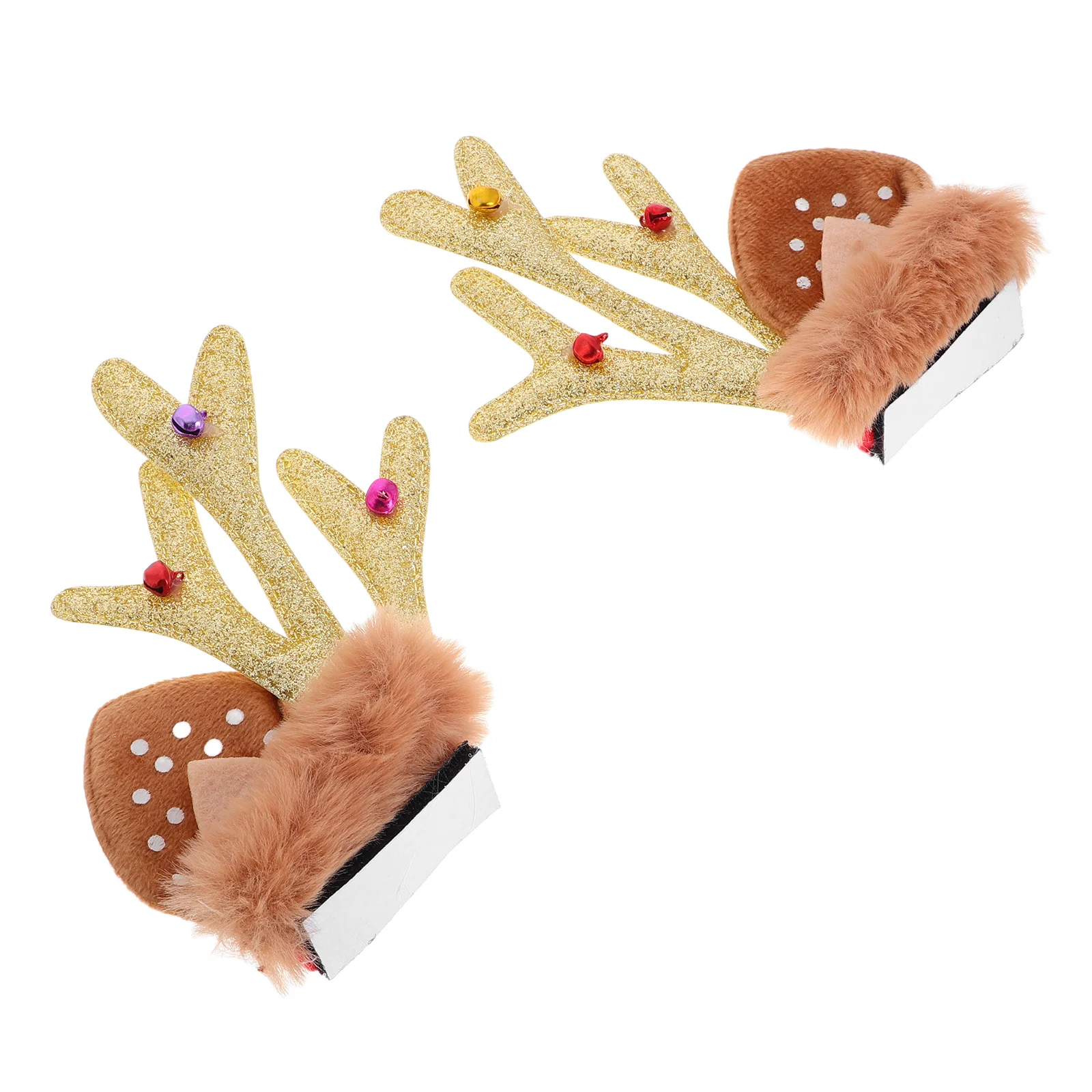 

1Pair Reindeer Antler Ornament Motorcycle Christmas Bicycle Decoration Accessories Rider Deer Horn