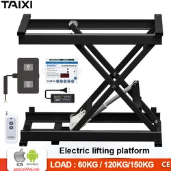 Scissor Fork Lifting Platform electric Smart Control With Foot Switch Used for coffee tables, medical, pet tables, handling,