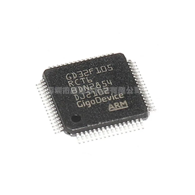 GD32F105RCT6 LQFP-64 Smdnew Echte Originele 32-Bit Microcontroller Ic Chip Mcu Microcontroller Chip