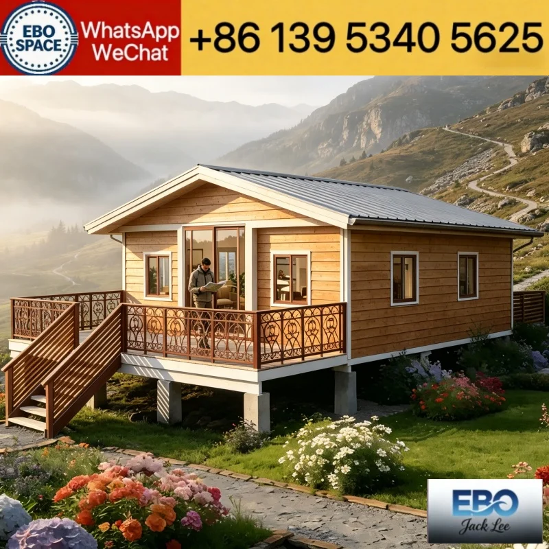 Ready Occupied Expandable Container House Foldable Modular Home Built-in Kitchen Sink Cabinet Living Room