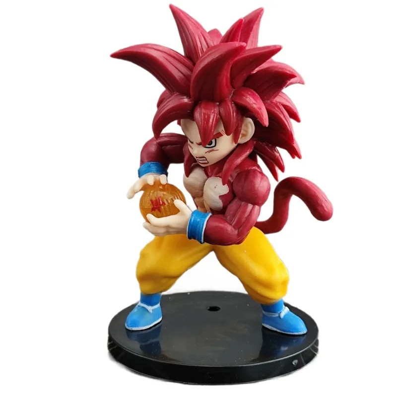 6pcs Set 10cm Dragon Ball Figure Fat Majin Buu Hirudegarn Super Saiyan 4 Son Goku Babidi Dende Model PVC Decor view 6