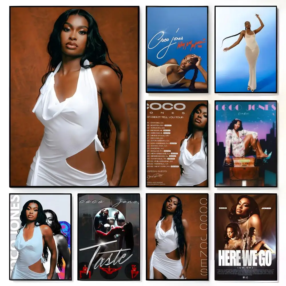 RNB Soulful Young Singer C-Coco J-Jones Poster American Film Mural Home Childrens Room Wall Decor Print