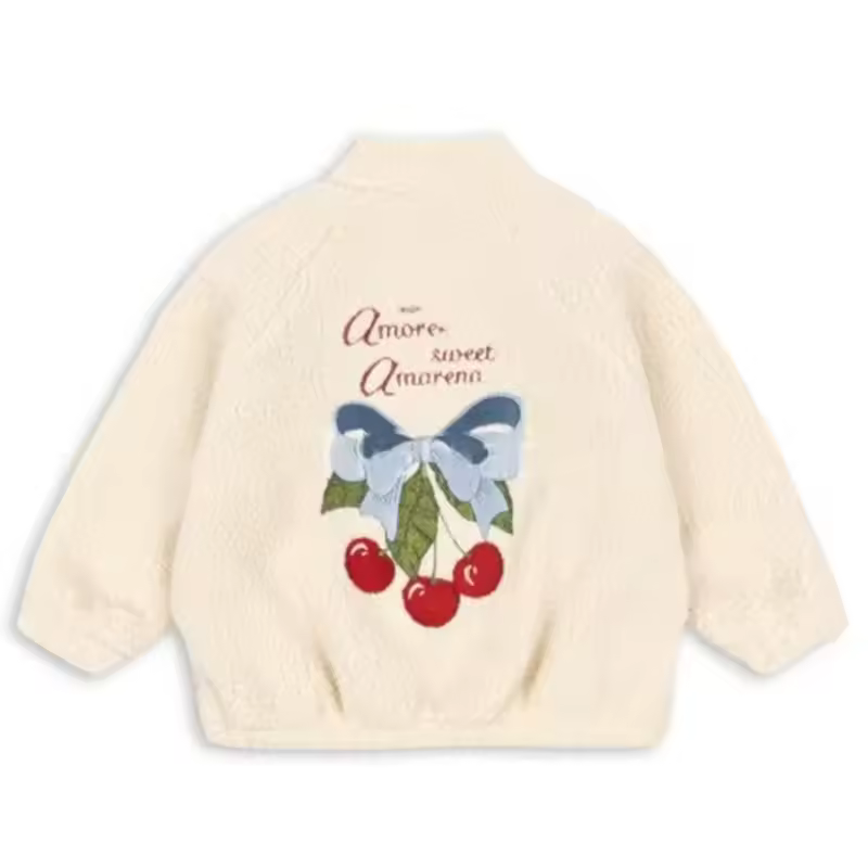 2026 KS Brand Winter Baby Girls Boys Lambswool Cherry Jackets Kids Clothes Boys Sequin Cartoon Outerwear Children's Coats 1-9Yrs - Image 27