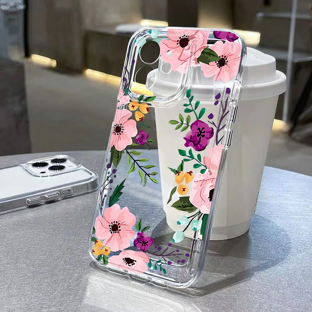 S25 S24 Ultra Rosa Blume Fall Für Samsung Galaxy S24 S25 S21 S22 S23 S20 S10 Plus S24 S23 FE S25 Ultra S25Ultra Silikon Abdeckung