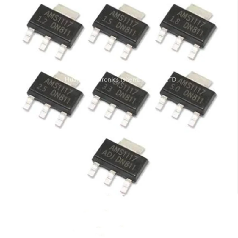 50PCS  AMS1117 AMS1117-3.3V AMS1117-ADJ AMS1117-1.8 AMS1117-1.2 AMS1117-5.0 AMS1117-2.5 AMS1117-3.3 AMS1117-5.0 AMS1117-1.5 IC