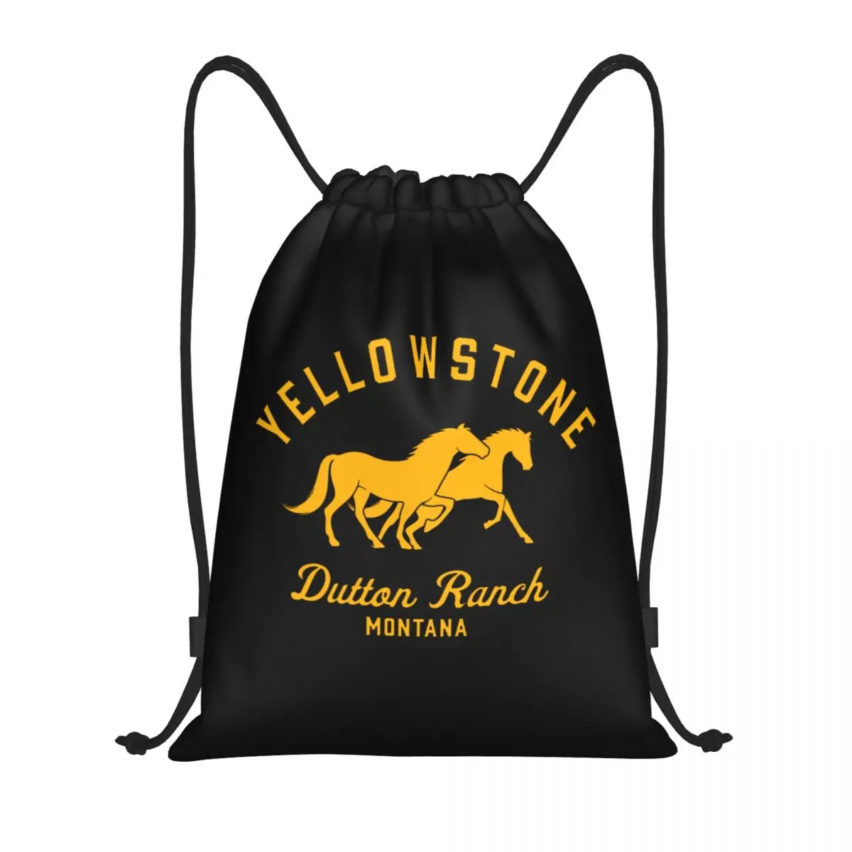 Mochila deportiva ligera con cordón para hombre y mujer, bolso de almacenamiento con diseño personalizado de dutón Ranch, Yellowstone, ideal para gimnasio