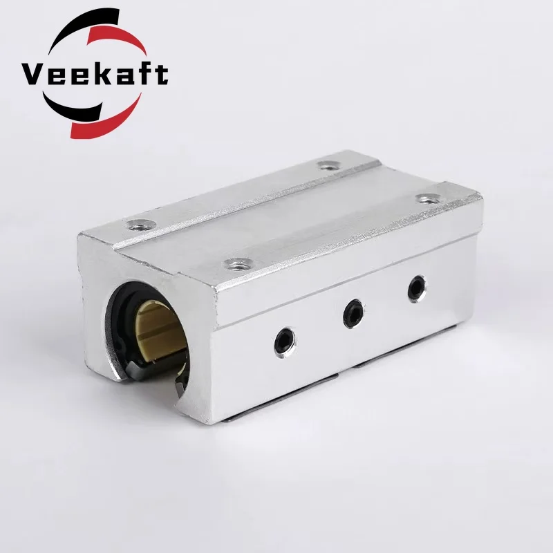 Veekaft 1PCS Open Type Engineering Plastic Linear Bearing SBR16LQS SBR20LQS SBR25LQS SBR30LQS for CNC SBR Linear Guide