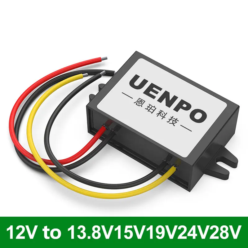 12V to 24V 13.8V 15V 19V 28V Booster Booster Module DC Power Converter Vehicle Waterproof Monitoring Audio Transformer