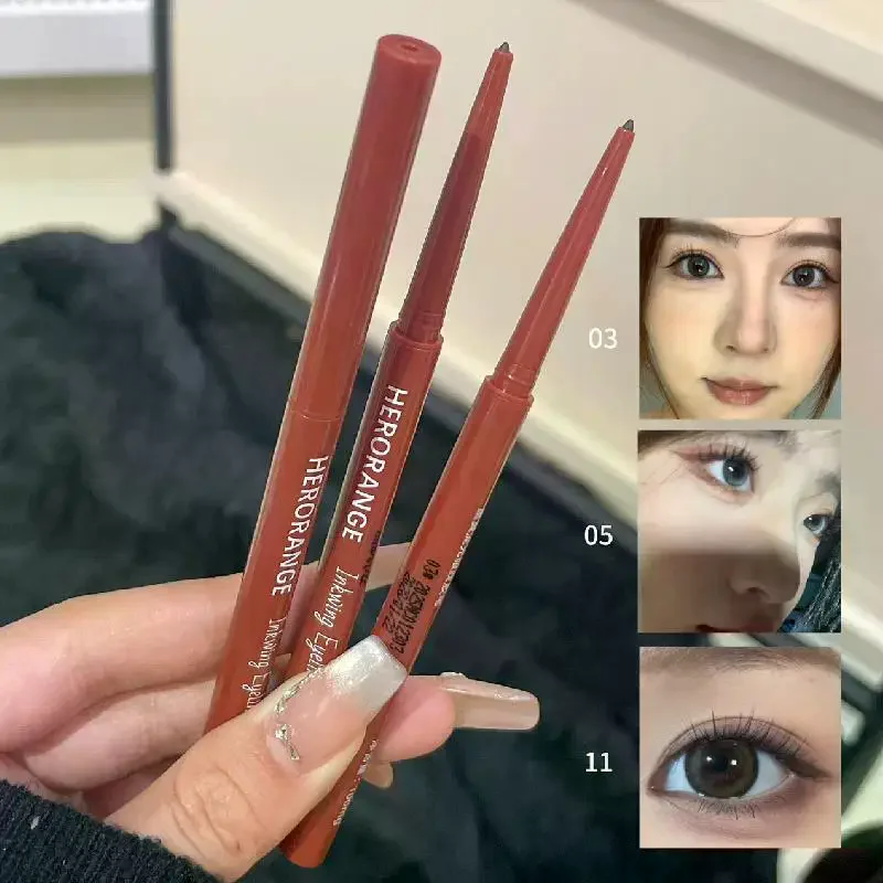 マットブライトン横たわるカイコアイライナーゲルペン防水速乾ピンクブラウン超微細アイシャドウペン汚れにくいメイクアップ