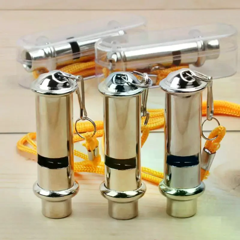 Stainless Steel High-Frequency Whistle for Outdoor Emergency Life-saving Traffic Command Training Sports And Referee Use