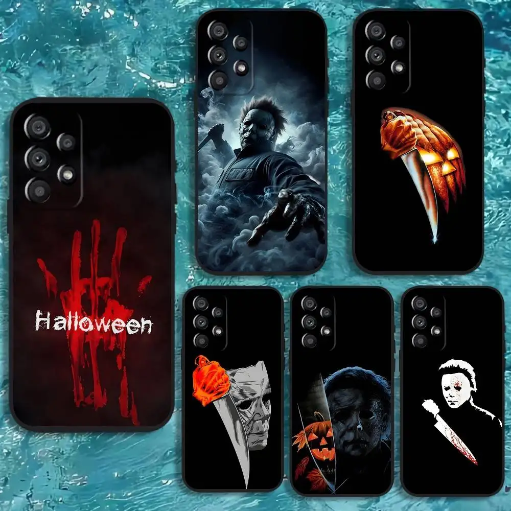 

H-Halloween Michael Myers Phone Case For Samsung Galaxy A20,A21s,A22,A31,A32,A52,A53,A72,73,A80 Soft Black Cover