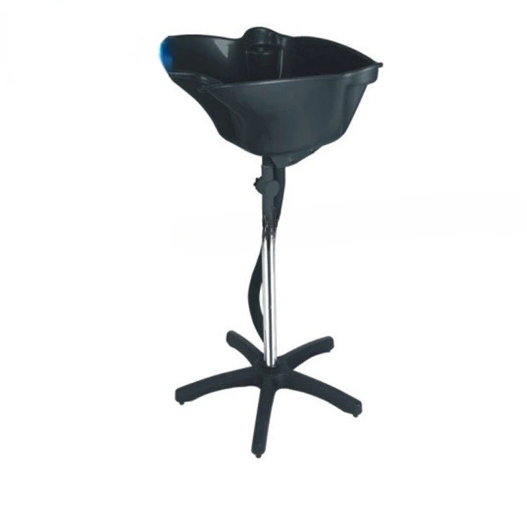 High-End for Hair Salon Shampoo Basin Shampoo Seat Adjustable Mobile Punch Basin with 1 round Barrel Shampoo Basin