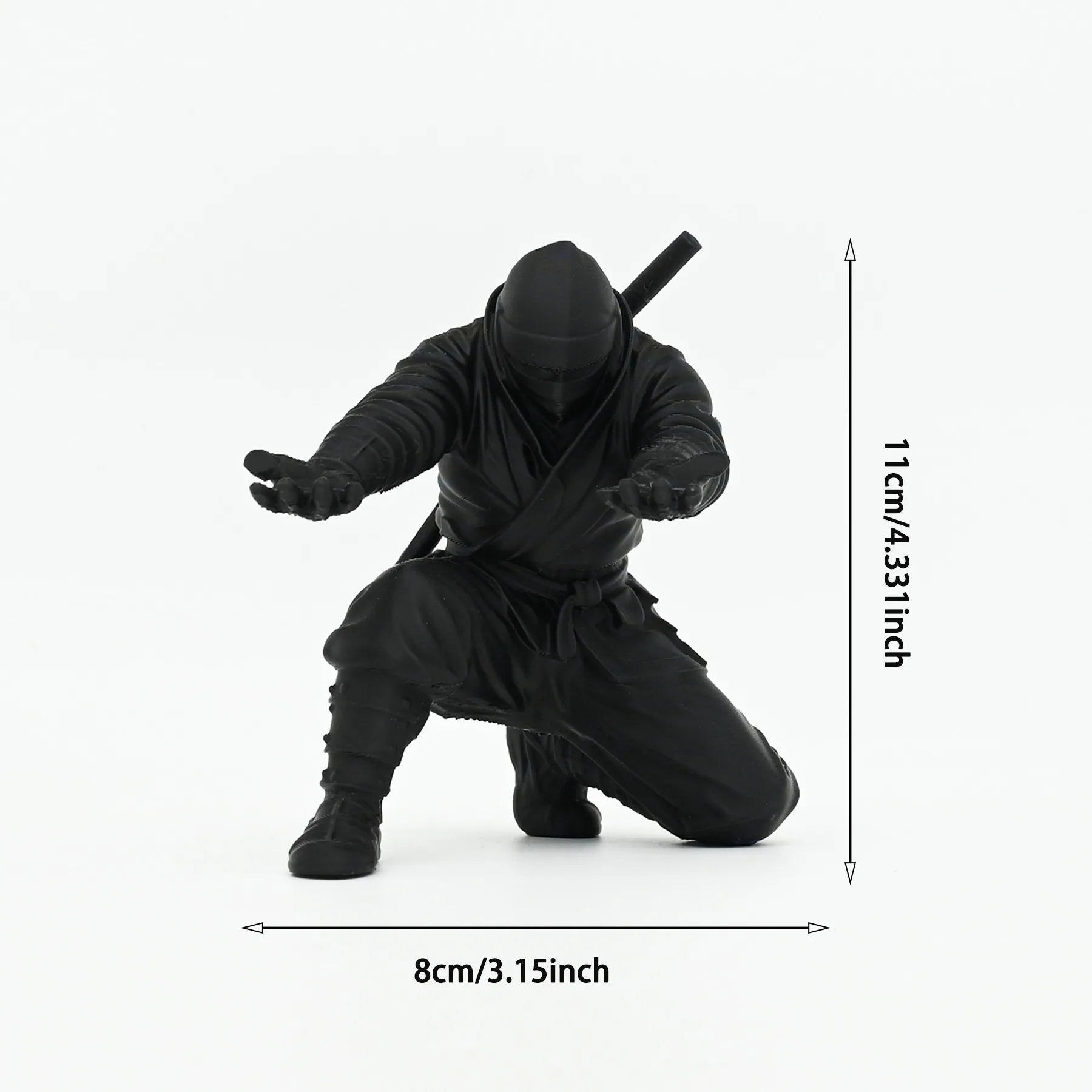 Ninja printing ornament, figure pen holder, stationery storage pen holder.