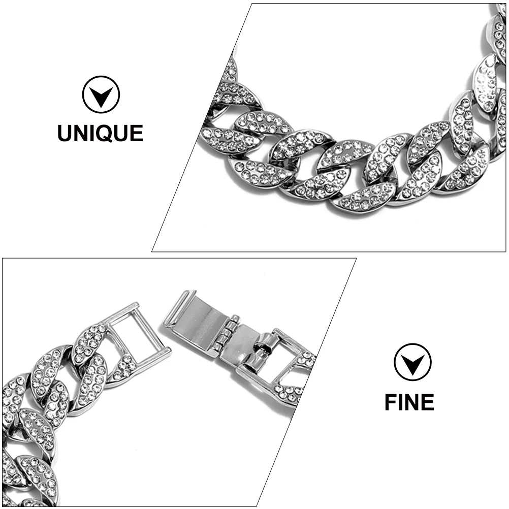 

Colorful Chain Men Jewelry Hip Hop Bracelet Necklace Fashion Accessories Popular Decorations For Party Outfits Longevity Charm
