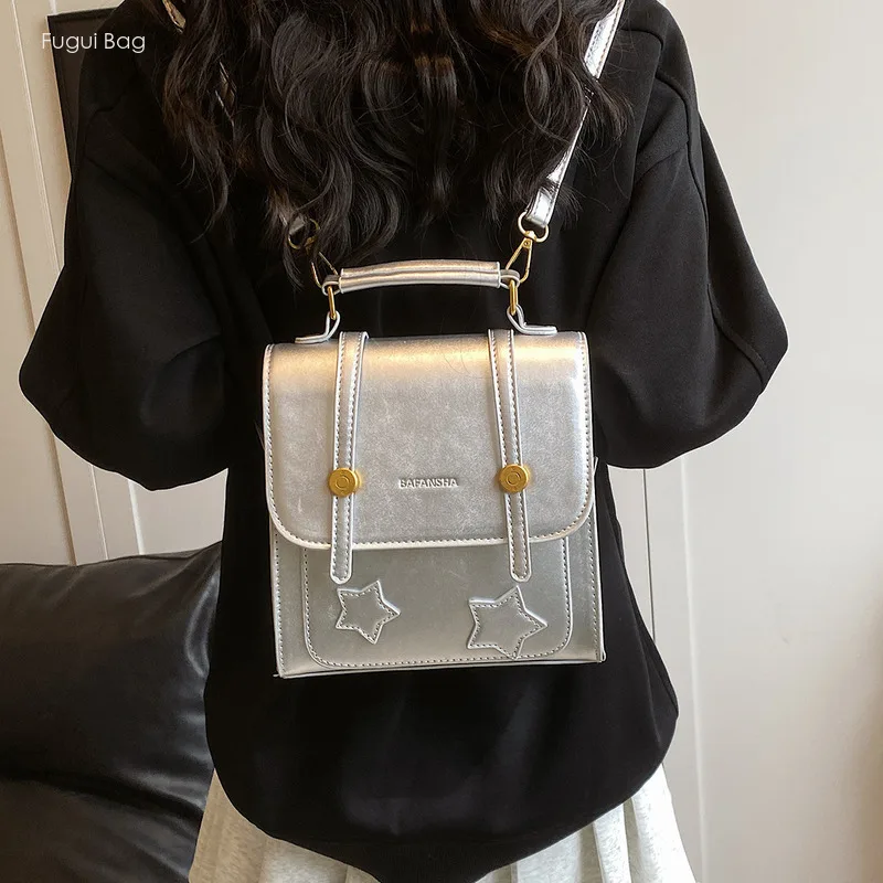 Women's Backpack with A High-end Feel New Minimalist Solid Color Trendy and Versatile Fashion Commuting and Leisure