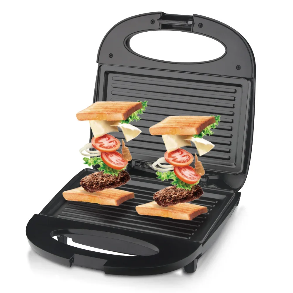 Electric Sandwich Maker With Non-Stick Plates, Waffle Maker, Cool Touch Handle, Easy To Clean And Store 220V