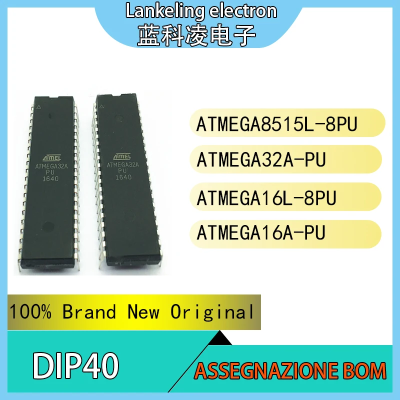 ATMEGA8515L-8PU ATMEGA32A-PU ATMEGA16L-8PU ATMEGA16A-PU 100% Brand New Original Integrated circuit DIP40