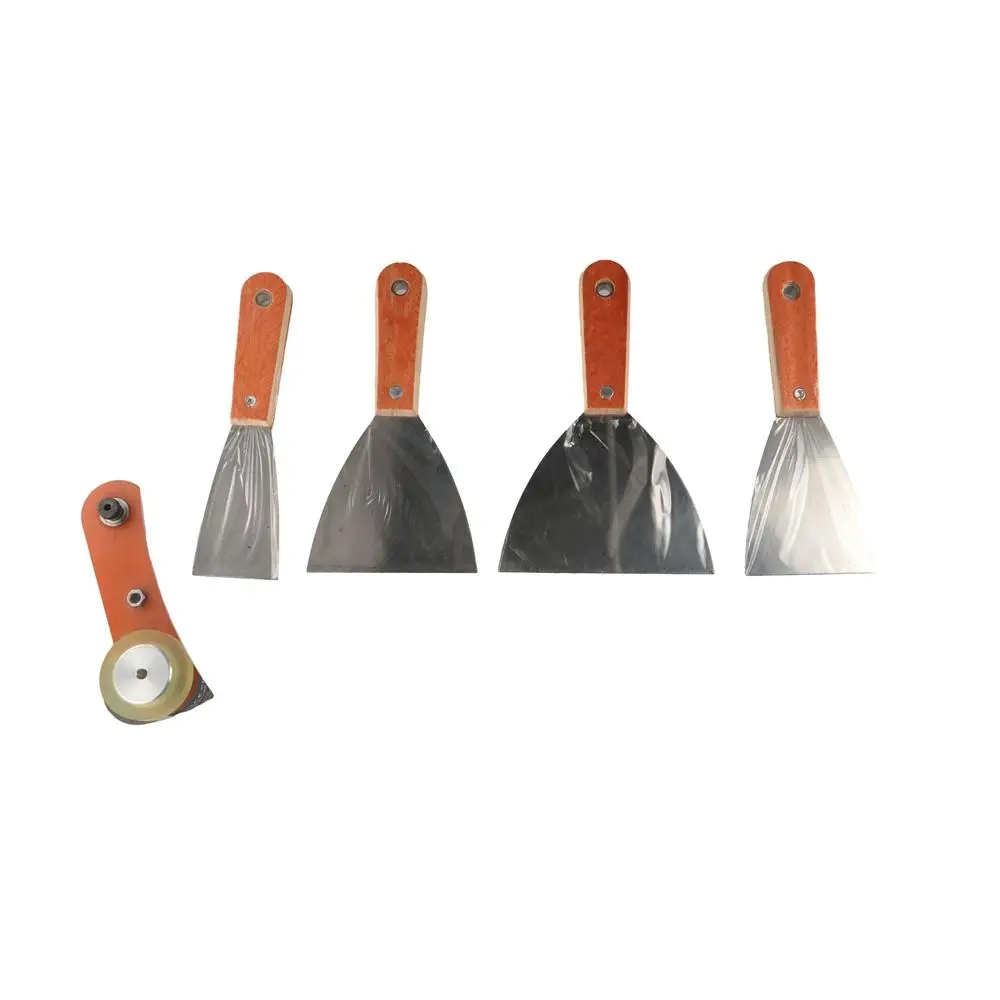 

Скребок для чистки нержавеющей стали, нескользящая ручка, деревянная ручка, инструменты для рисования, скребок для поверхностей, шпатель для чистки штукатурных материалов