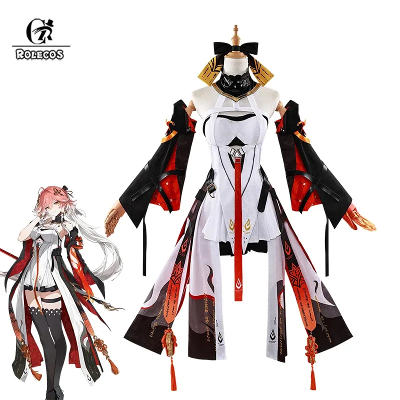 

ROLECOS Game Wuthering Waves Changli Cosplay Costume Jinzhou Magistrate Counselor Changli Dress Women Halloween Party Outfit