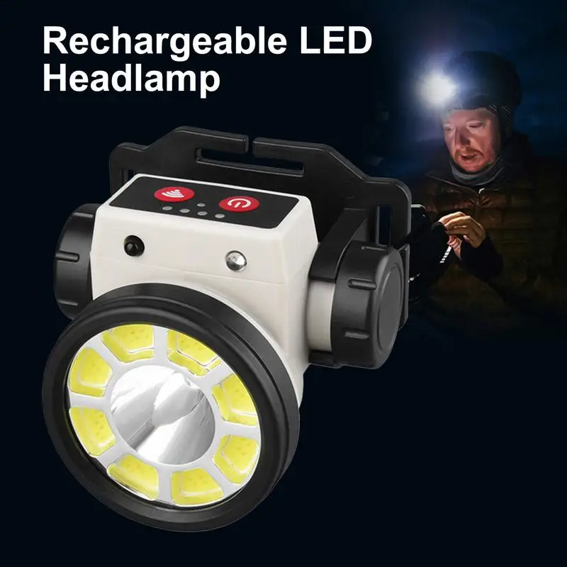 ไฟหน้า LED แม่เหล็กลําแสงกว้าง LED ไฟหน้าแบบชาร์จไฟได้ Motion Sensor ไฟหน้า LED ไฟหน้าแบบแม่เหล็กแบบชาร์จไฟได้ LED