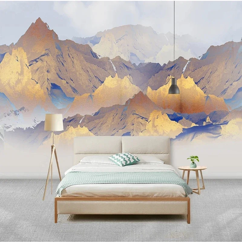 Personalized Size Landscape Wall Mural 3D Wallpaper Modern Simple Style for Living Room Bedroom TV Background Wall Home Decor