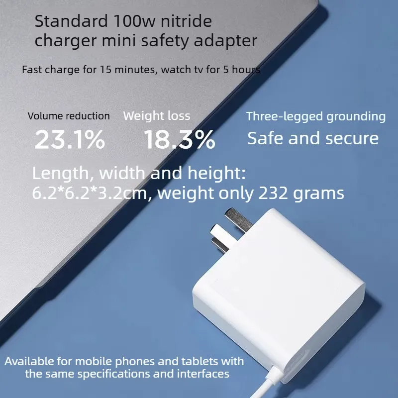 Lenovo 100W 20V-5A laptop power adapter PD portable all-in-one TYPE-C interface for Xiaoxin PRO YOGA PRO THINKBOOK 14/16