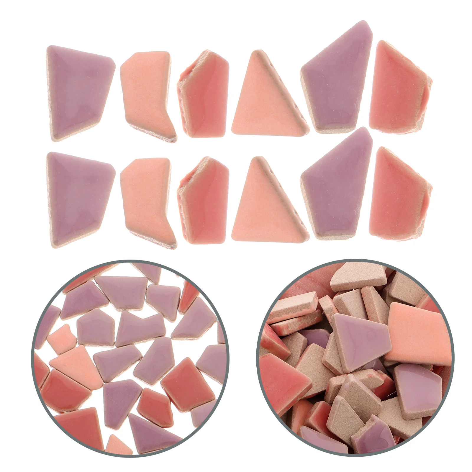 

Small Ceramic Irregular Mosaic Pieces DIY Crafts Decorative Mosaic Tiles Porcelain Small Tiles for Garden Pool Art Projects