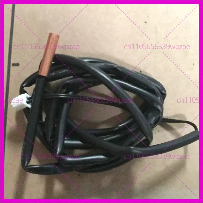 GW4100-L1400(0134) 10K NTC Copper Temperature Sensor 1400mm Black Cable White 2P Plug Probe For Midea Air Source Heat Pump