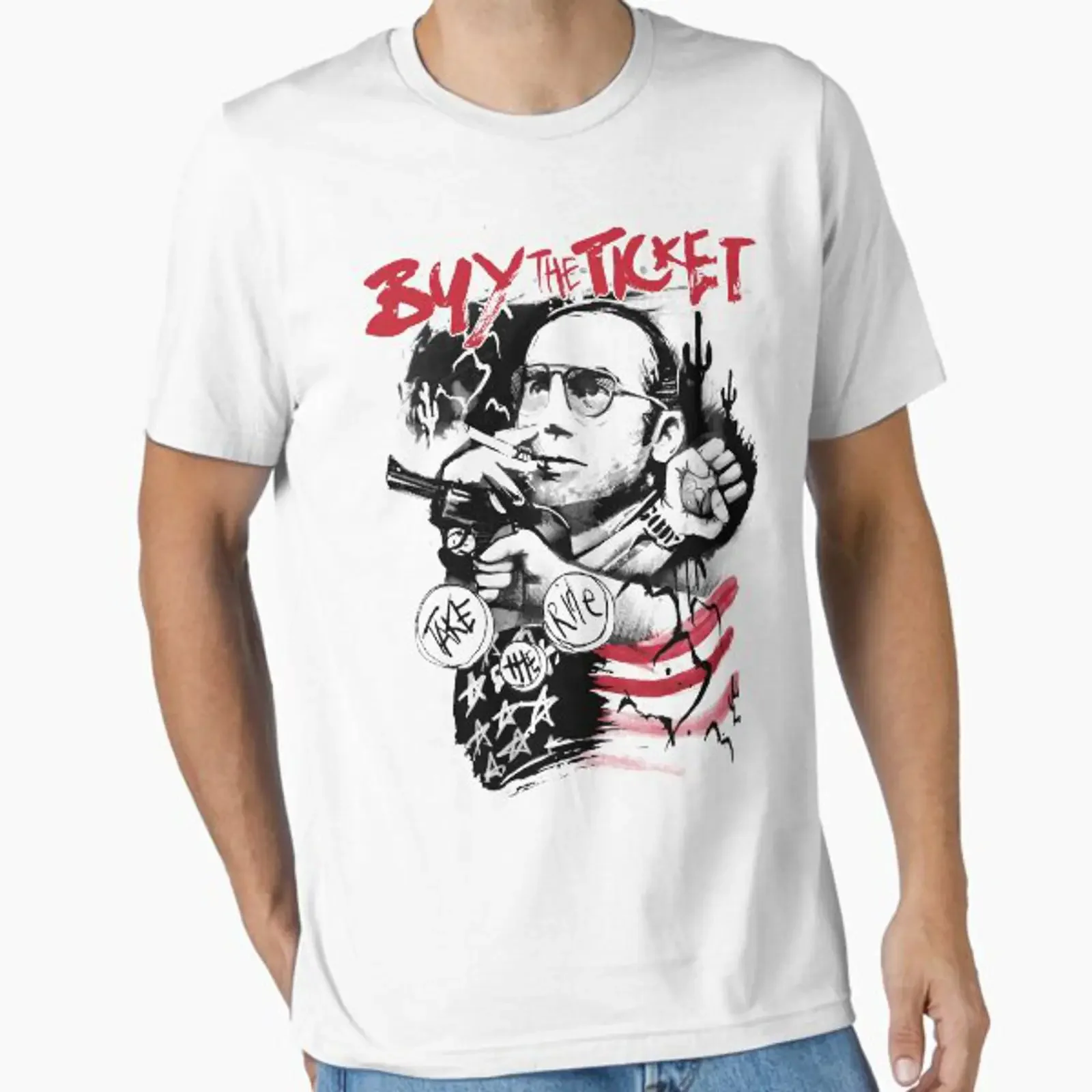 Buy the Ticket Take Ride Essential T Shirt vintage Washed Comfortable fashion streetwear Casual Breathable Unisex Slightly