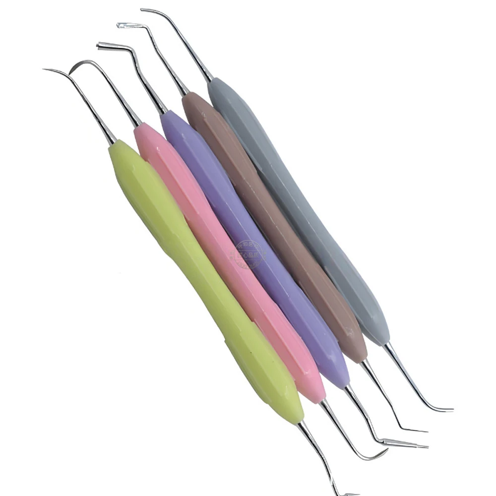 Dental Resin Spatulas Silicon Set Dentistry Tool Composite Resin Filler Instruments Kit for Dentist Aesthetic Restoration