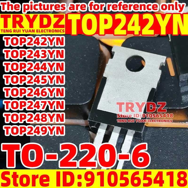 3-1pcs Original New TOP242YN TOP243YN TOP244YN TOP245YN TOP246YN TOP247YN TOP248YN TOP249YN TO-220-6