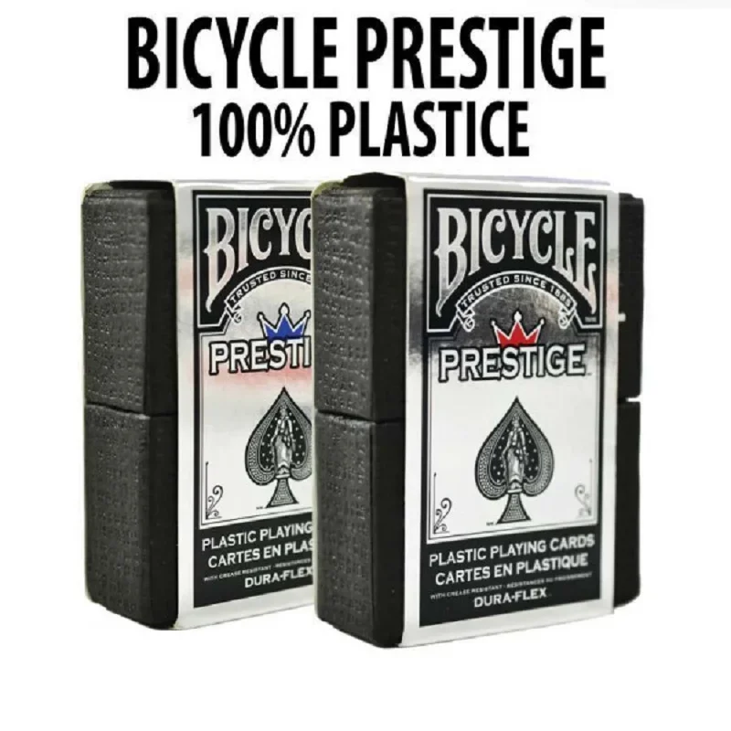 Bicycle Prestige Plastic Playing Cards Red/Blue Deck USPCC Collectible Poker Entertainment