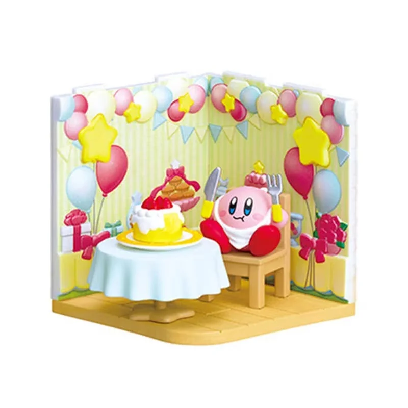 

Original Re-Ment Blind Box Kirby Figures Wonder Room Waddle Dee Play Kitchen Party Bath Living Bed Pvc Action Figure Toys Gift