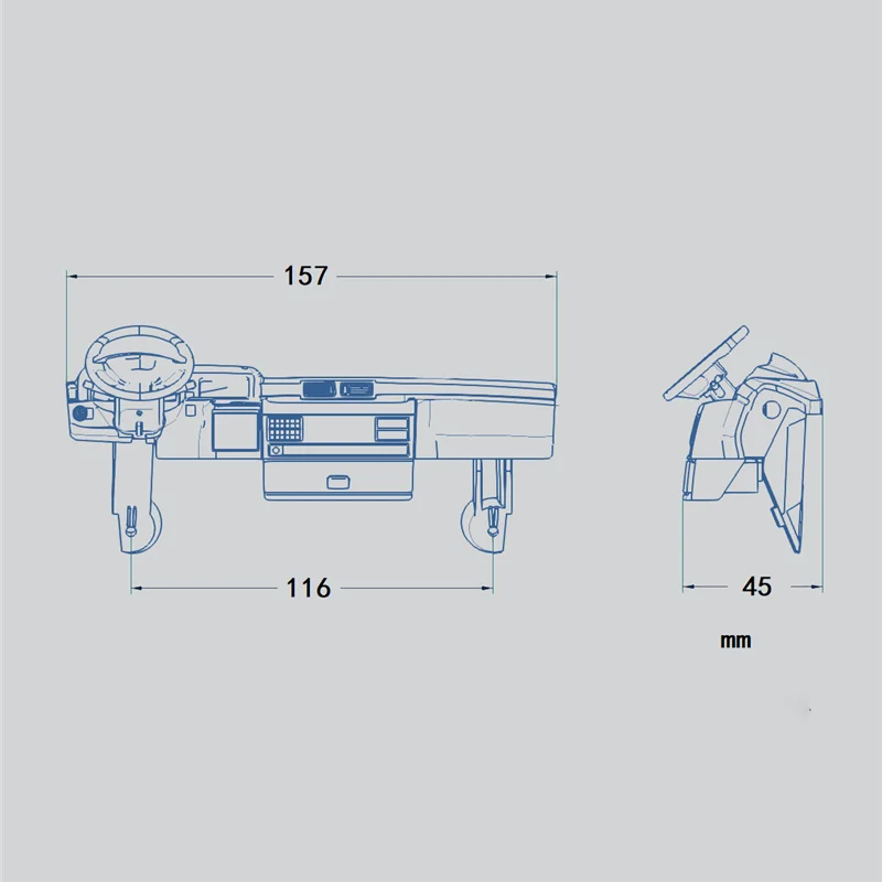 RC 1/14 Cab links/rechts Peptid Mittelkonsole für Tamiya RC Truck Kipper SCANIA R620 VOLVO FH16 ACTROS BENZ MAN TGS TGX LESU Auto