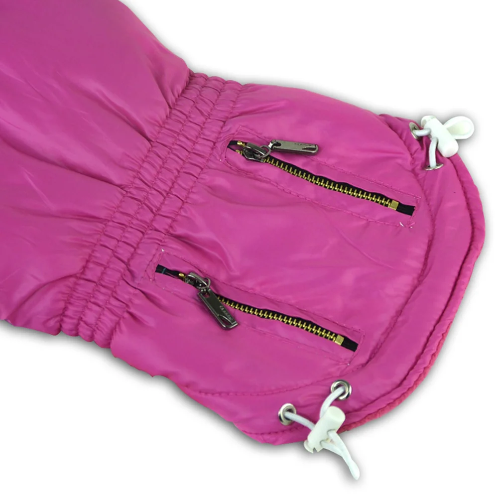 

Pet Dog Jacket Rosy Size M Autumn Winter Warm Padded Cotton Soft Comfortable Vibrant Color Fashionable Unique Pet Dog Coat